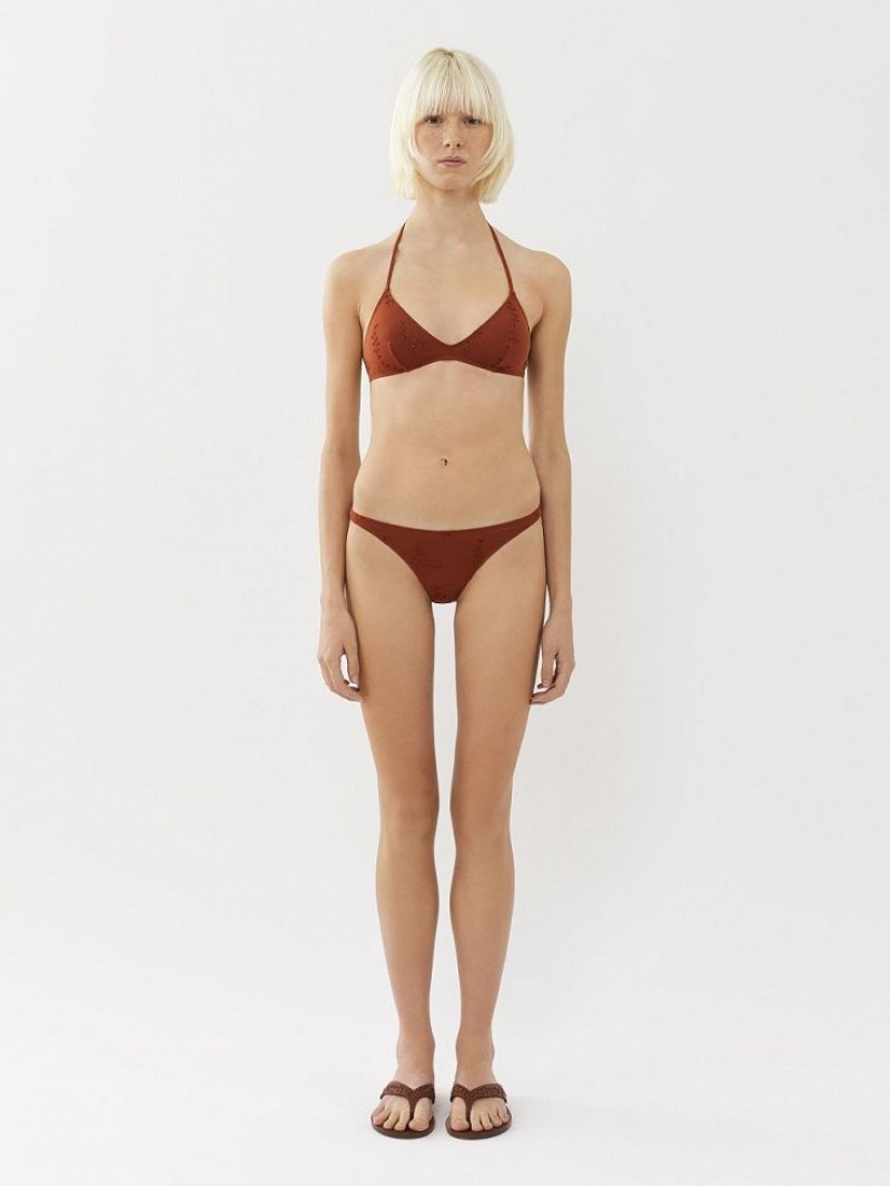 Ropa De Playa Chloe X Eres Papuasia Triangle Rojos | CHE-SR14128