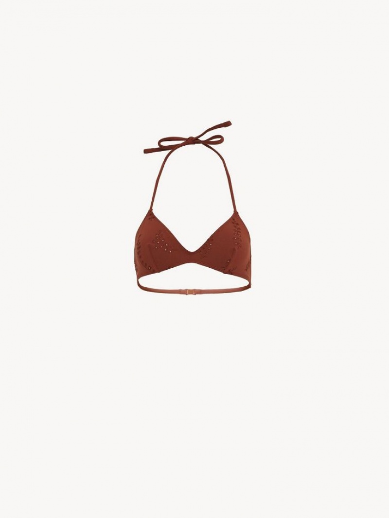 Ropa De Playa Chloe X Eres Papuasia Triangle Rojos | CHE-SR14128
