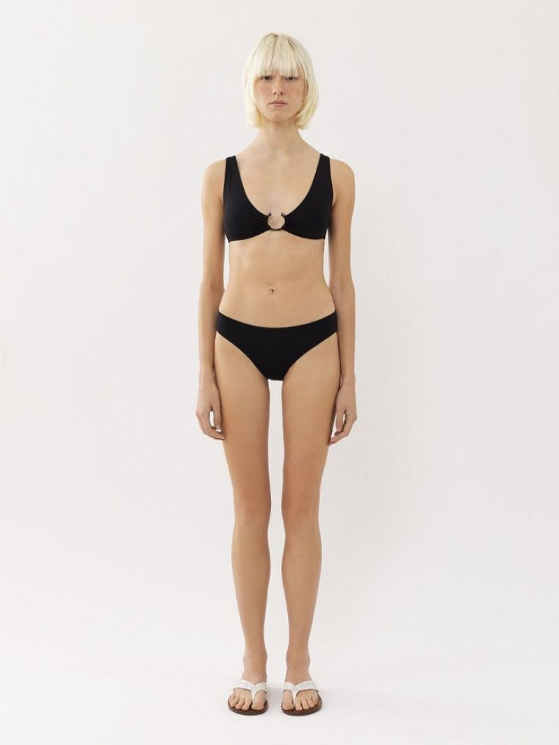 Ropa De Playa Chloe X Eres Paraguay Bikini Bottom Negros | CHE-SR14131