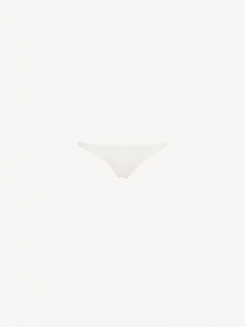 Ropa De Playa Chloe X Eres Peru Bikini Bottom Blancos | CHE-SR14123