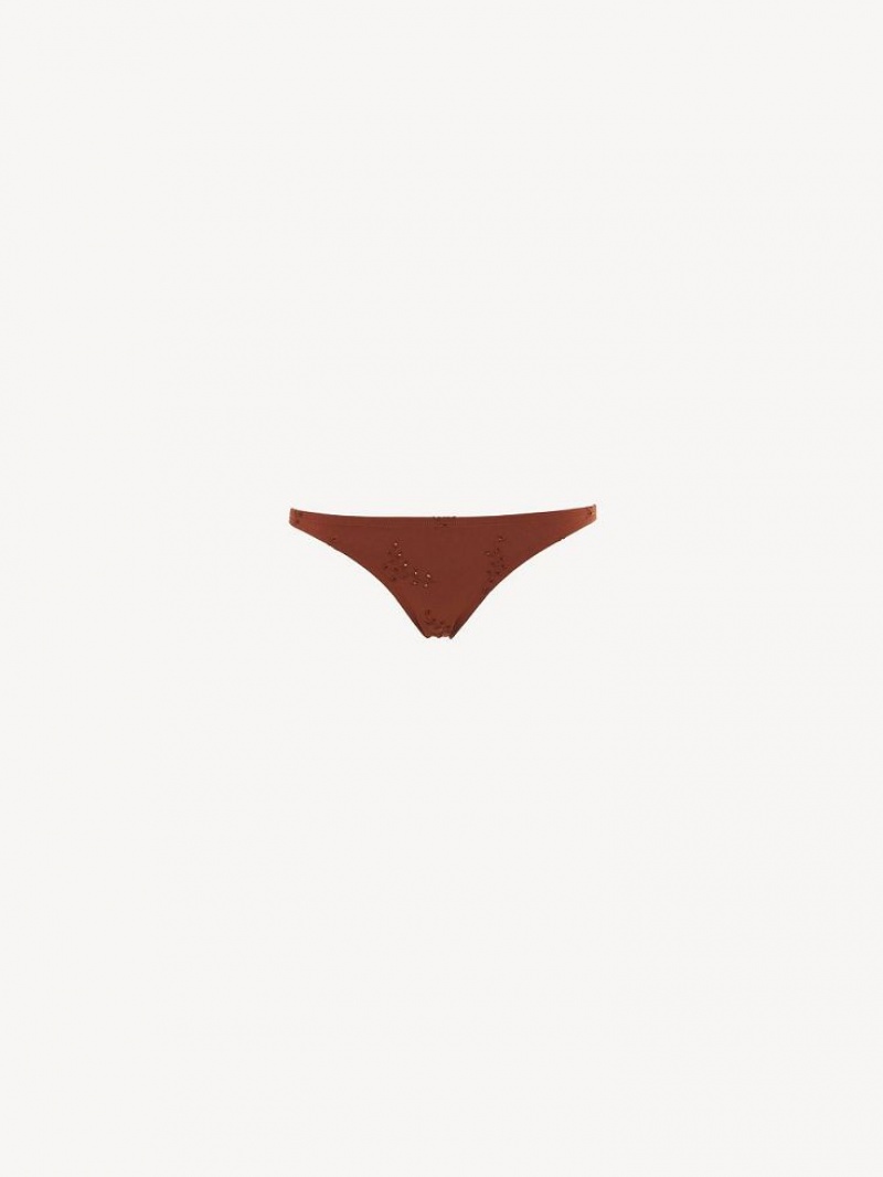 Ropa De Playa Chloe X Eres Peru Bikini Bottom Rojos | CHE-SR14129