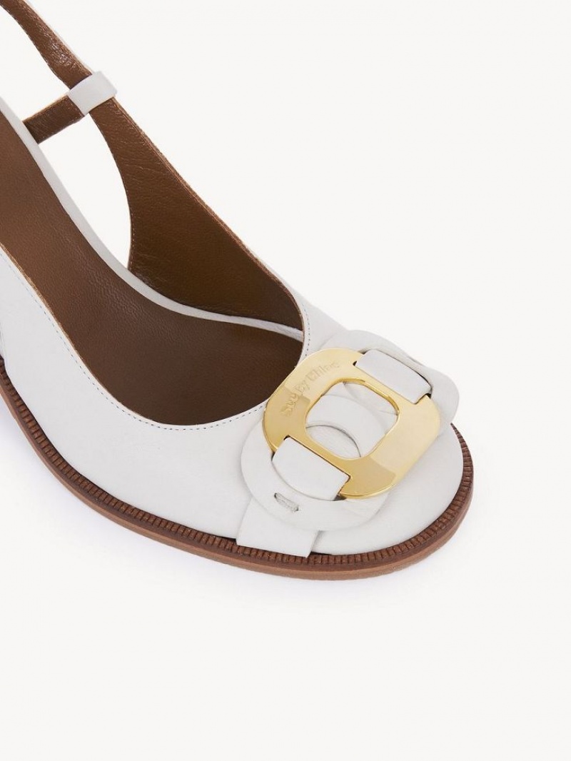 Sandalias Chloe Chany Blancos | CHE-SR14798