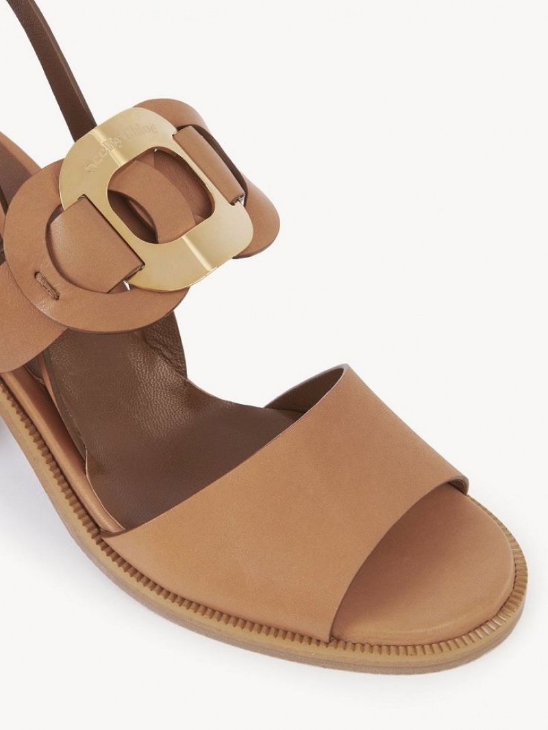 Sandalias Chloe Chany High-heel Marrom | CHE-SR14833