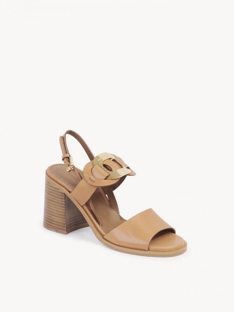 Sandalias Chloe Chany High-heel Marrom | CHE-SR14833