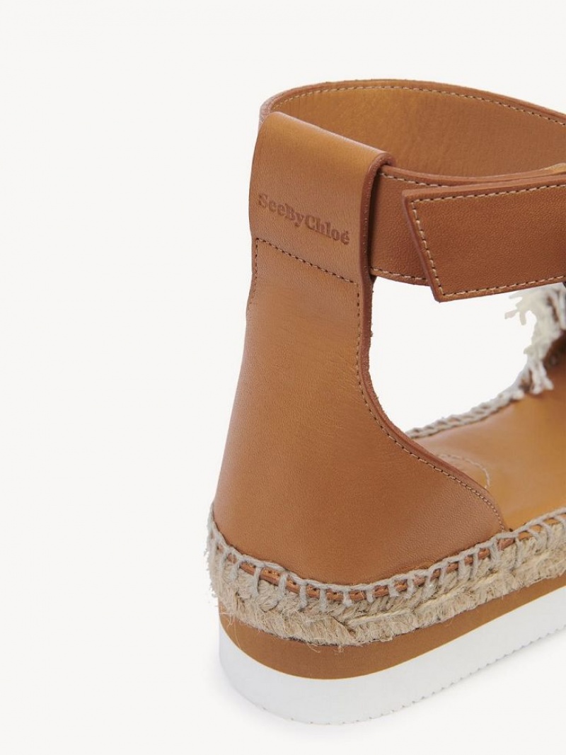 Sandalias Chloe Glyn Alpargata Blancos | CHE-SR14820
