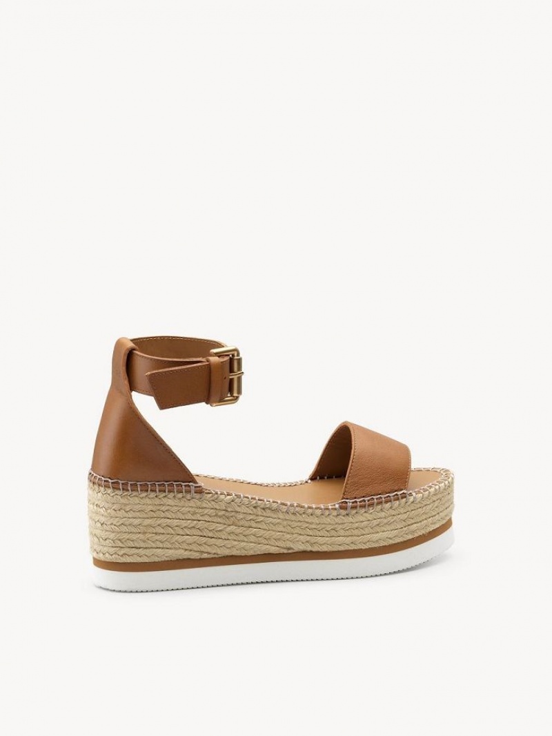 Sandalias Chloe Glyn Alpargata Marrom | CHE-SR14806