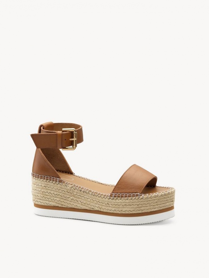 Sandalias Chloe Glyn Alpargata Marrom | CHE-SR14806