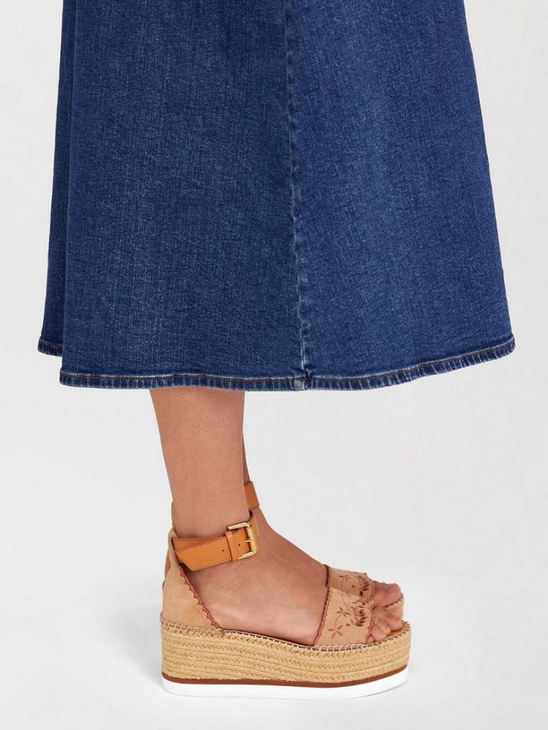 Sandalias Chloe Glyn Plataforma Azules | CHE-SR14815