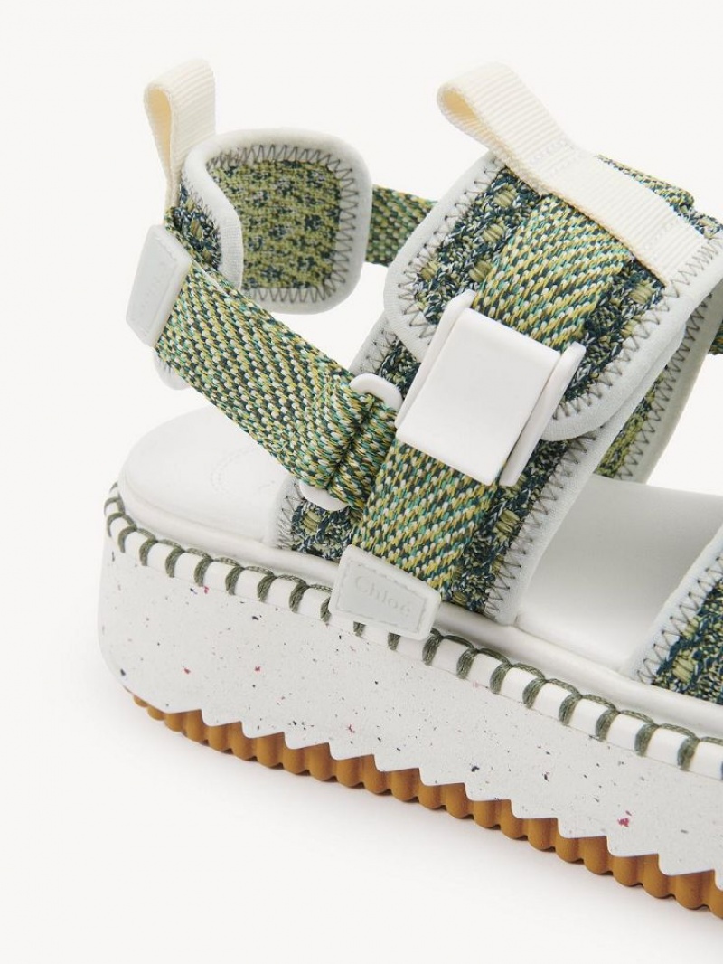 Sandalias Chloe Lilli Planos Verdes | CHE-SR14176
