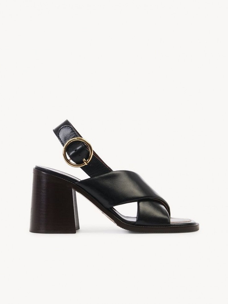 Sandalias Chloe Lyna High-heel Negros | CHE-SR14805