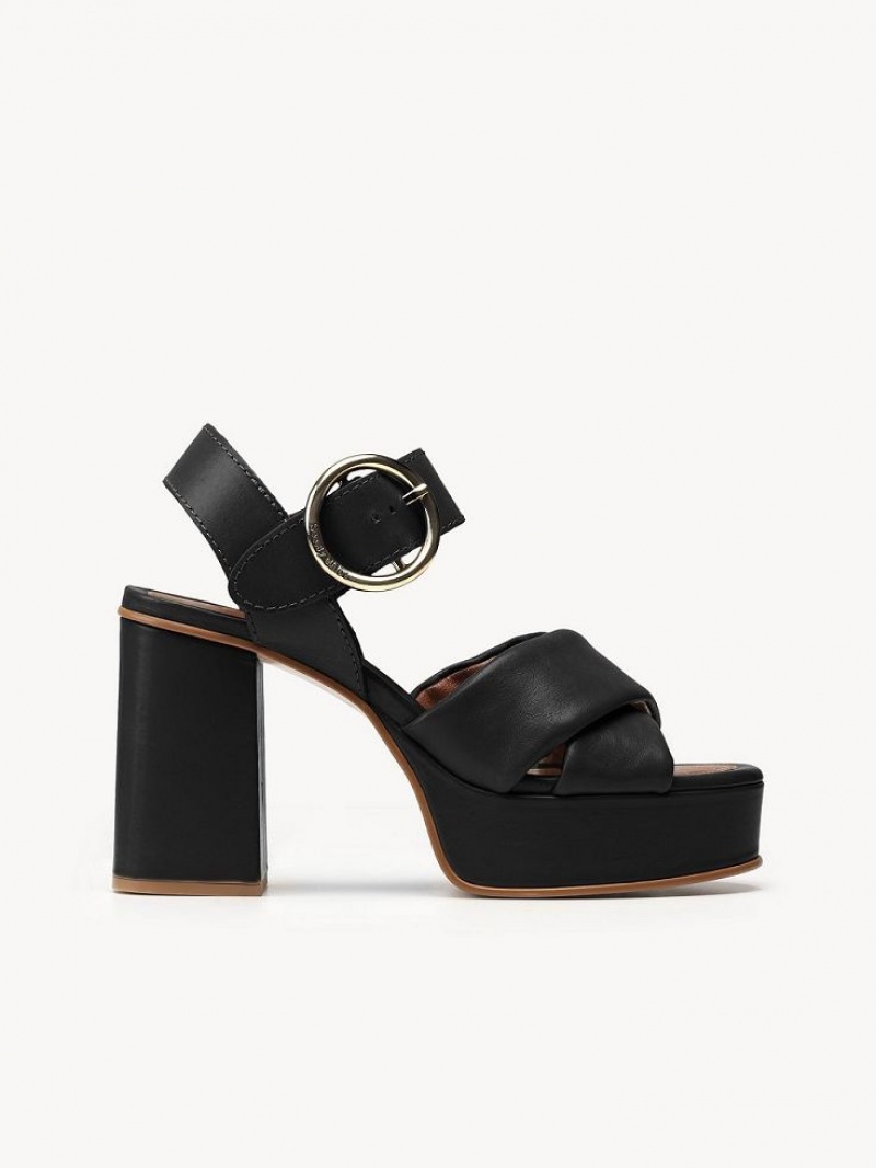 Sandalias Chloe Lyna High-heel Negros | CHE-SR14812
