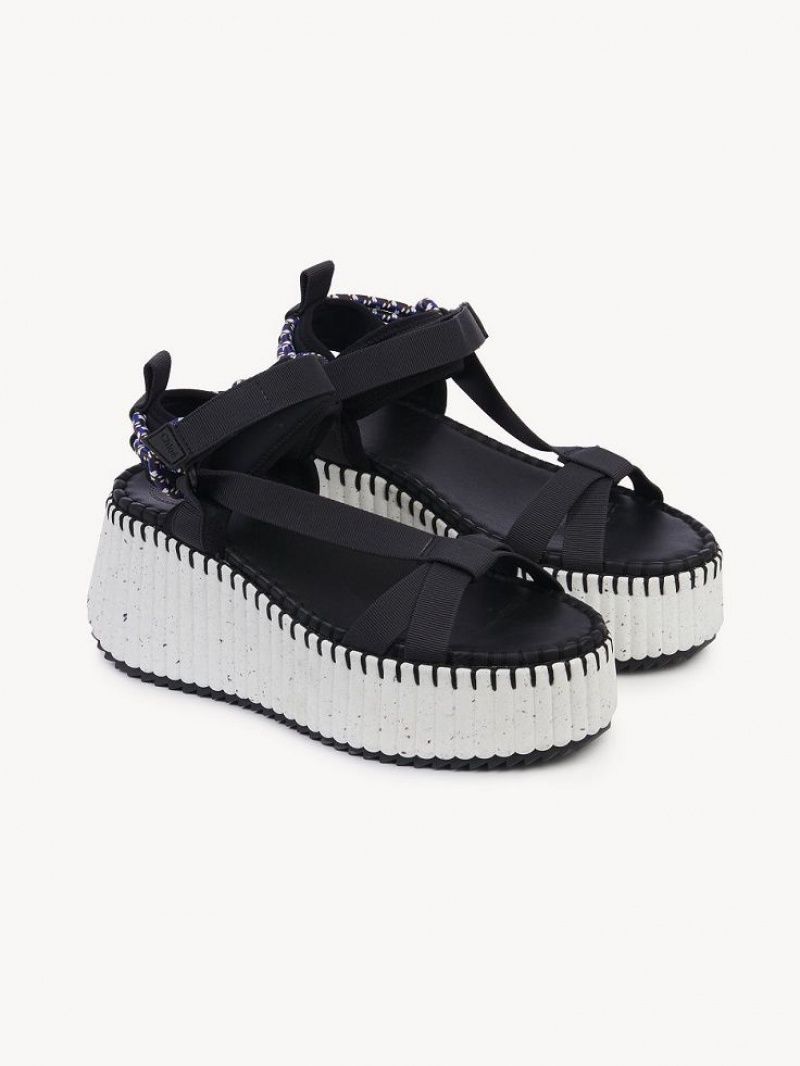 Sandalias Chloe Nama Negros | CHE-SR14164