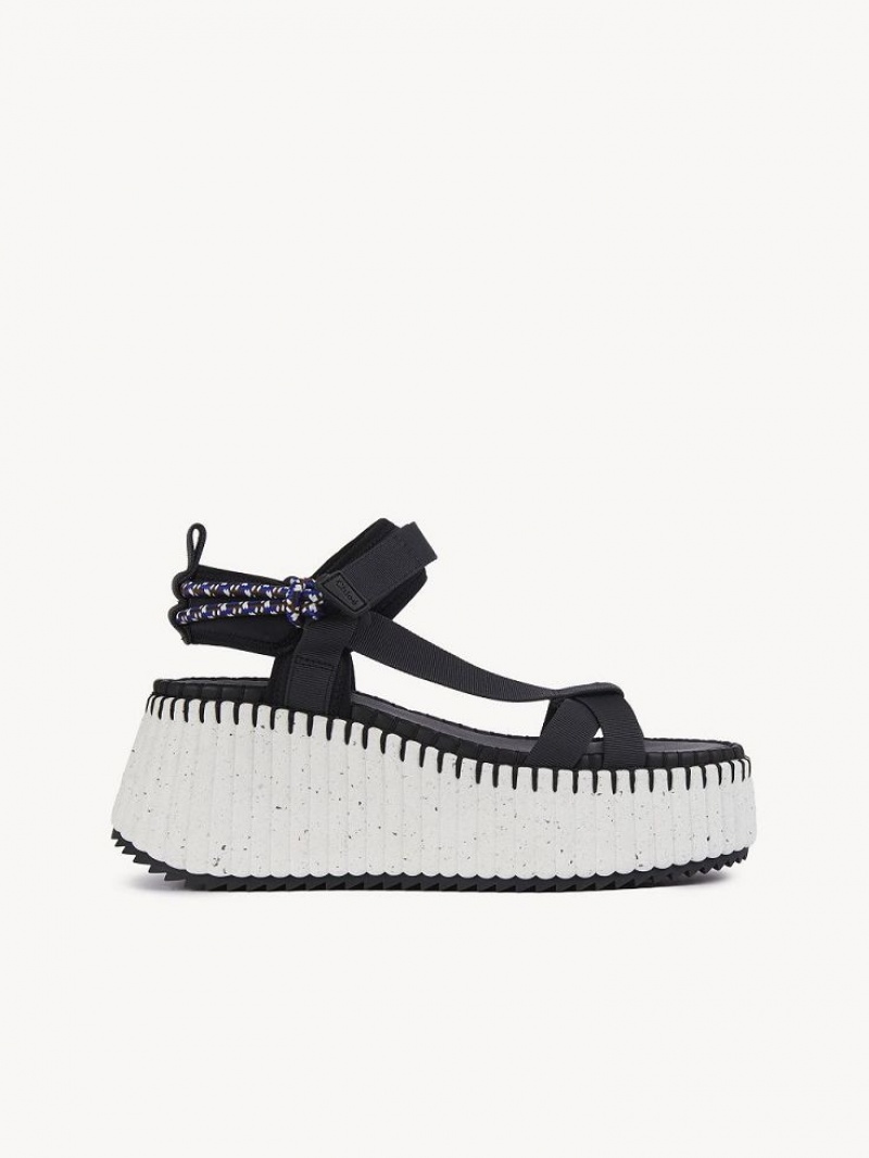 Sandalias Chloe Nama Negros | CHE-SR14164