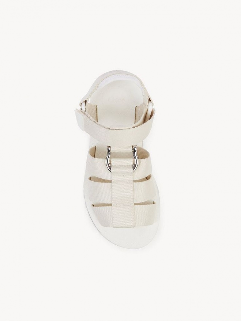 Sandalias Chloe Nikie Active Planos Grises | CHE-SR14178
