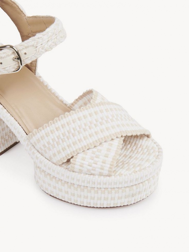 Sandalias Chloe Odina High-heel Blancos | CHE-SR14137