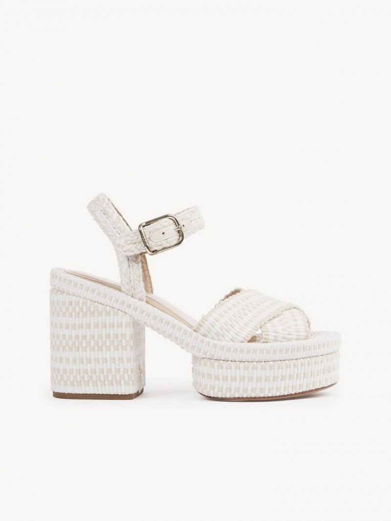 Sandalias Chloe Odina High-heel Blancos | CHE-SR14137