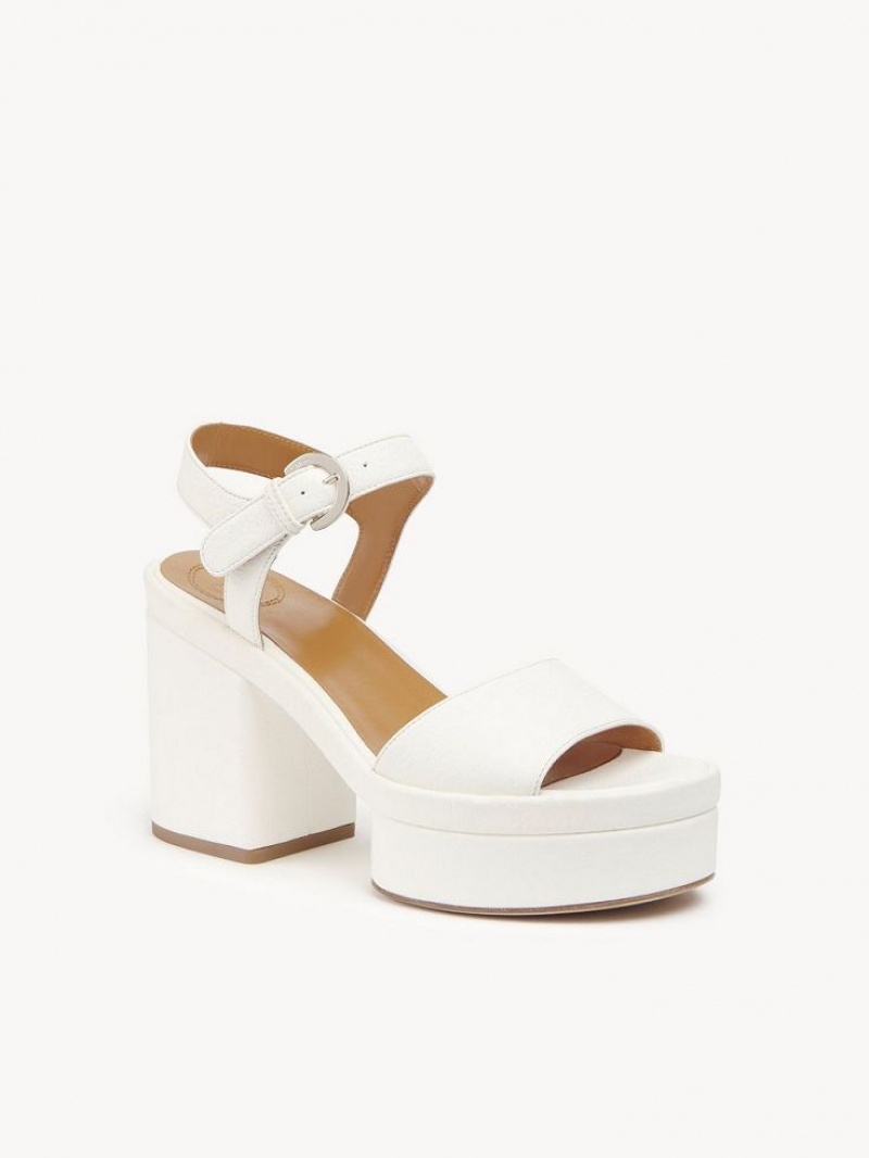 Sandalias Chloe Odina High-heel Blancos | CHE-SR14184