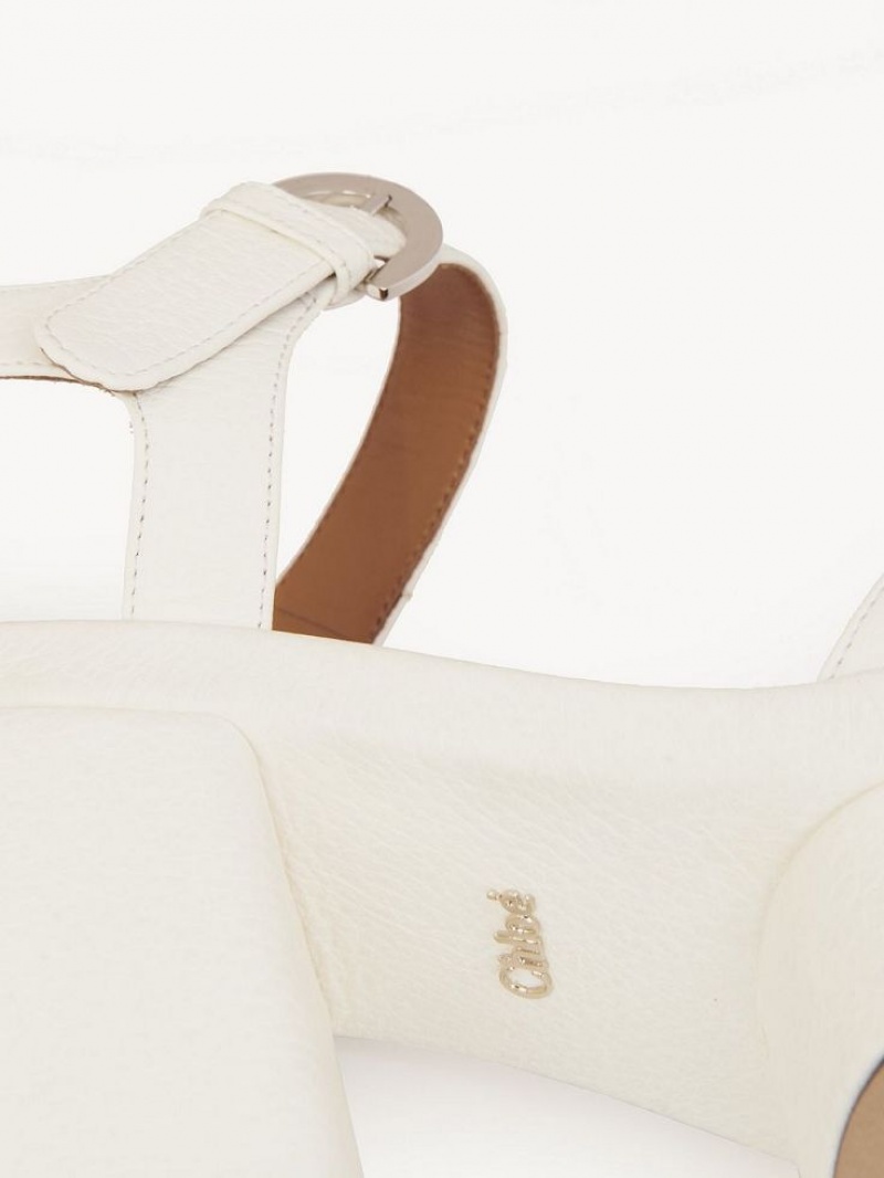 Sandalias Chloe Odina High-heel Blancos | CHE-SR14184