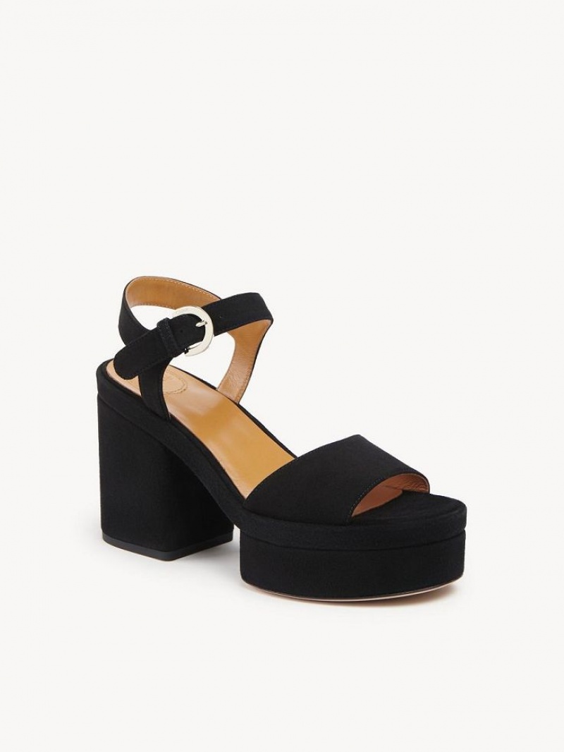 Sandalias Chloe Odina High-heel Negros | CHE-SR14173