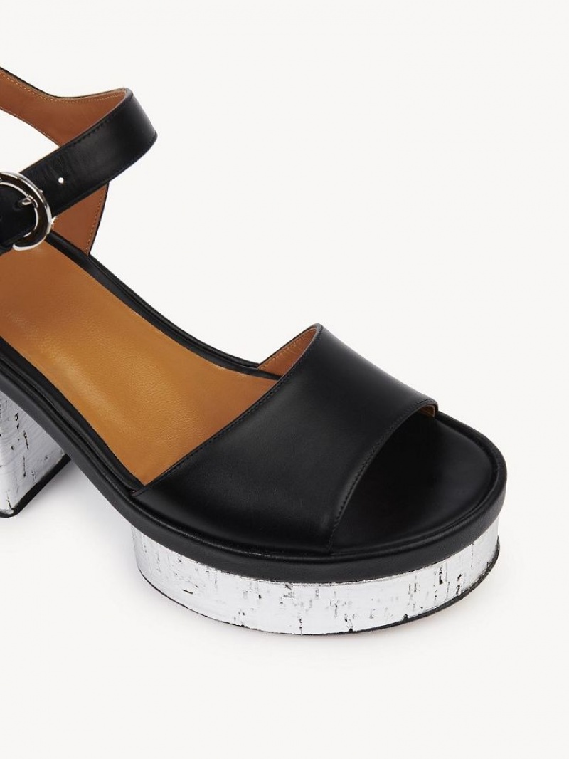 Sandalias Chloe Odina High-heel Negros | CHE-SR14180