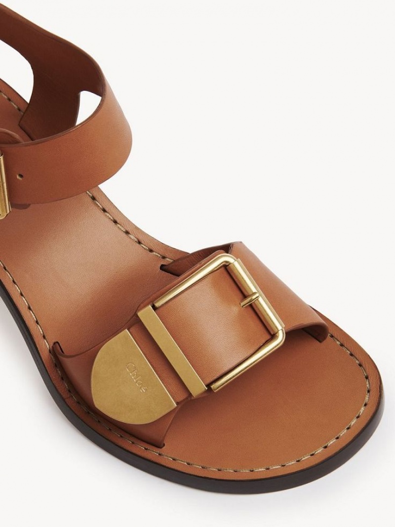 Sandalias Chloe Rebecca High-heel Marrom | CHE-SR14140