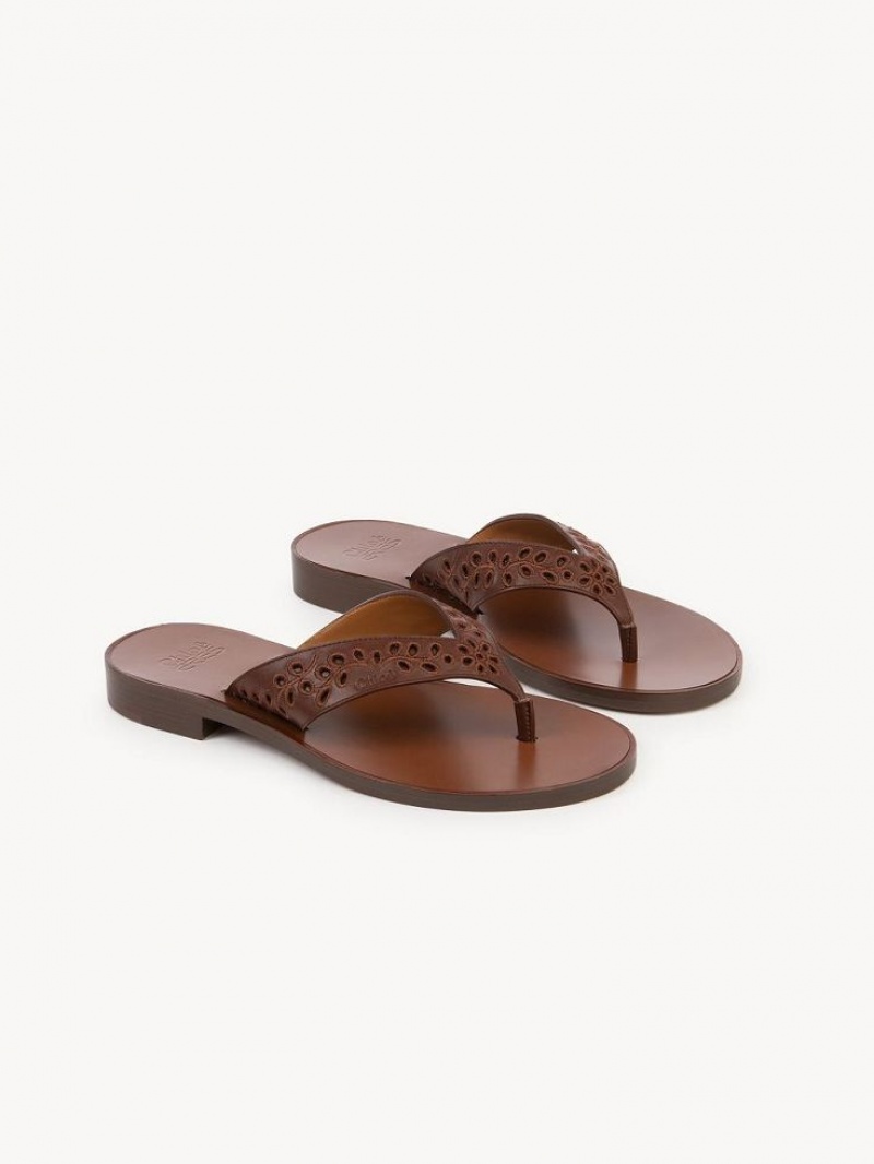 Sandalias Chloe X Eres Paz Planos Rojos | CHE-SR14145