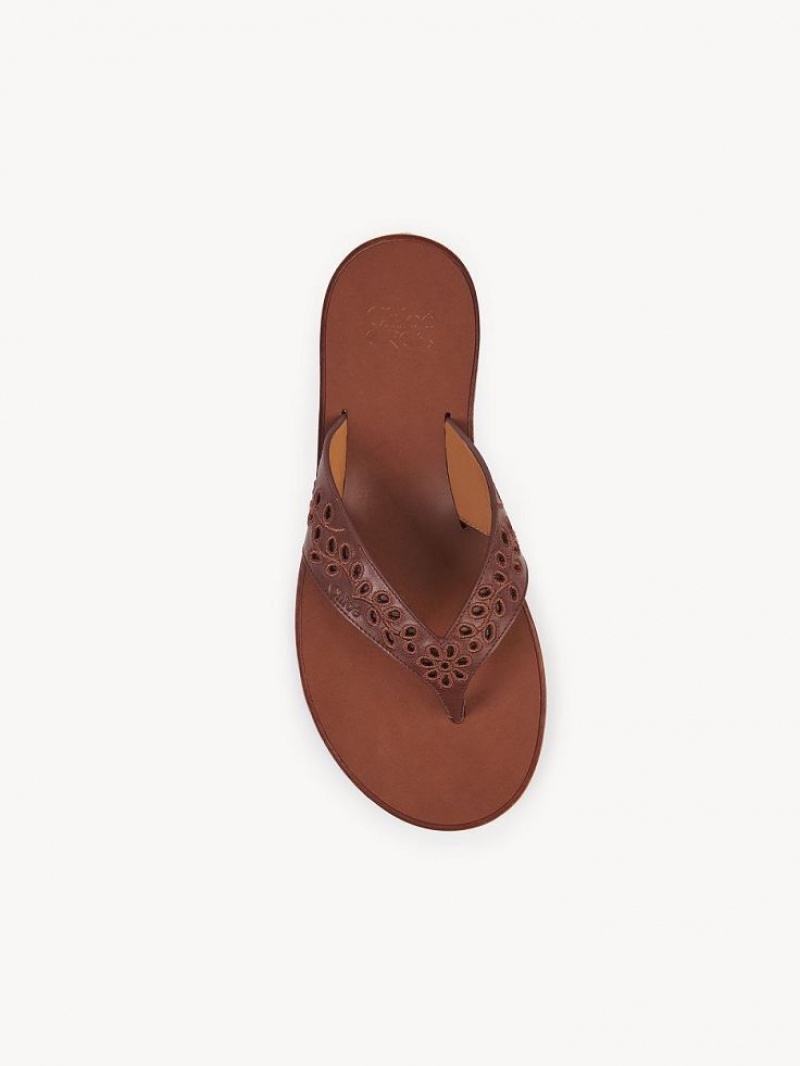 Sandalias Chloe X Eres Paz Planos Rojos | CHE-SR14145