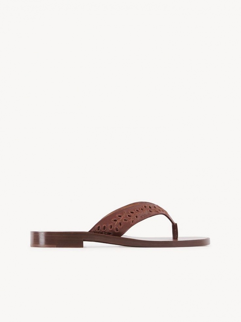 Sandalias Chloe X Eres Paz Planos Rojos | CHE-SR14145