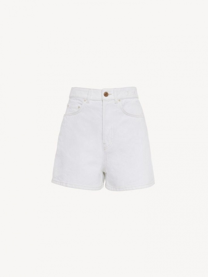 Short Chloe Dukuno Denim Blancos | CHE-SR13978