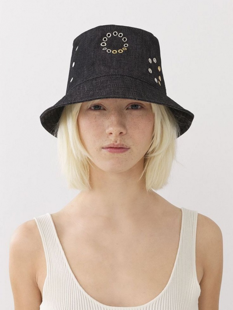 Sombreros Chloe Eyelet Negros | CHE-SR14499