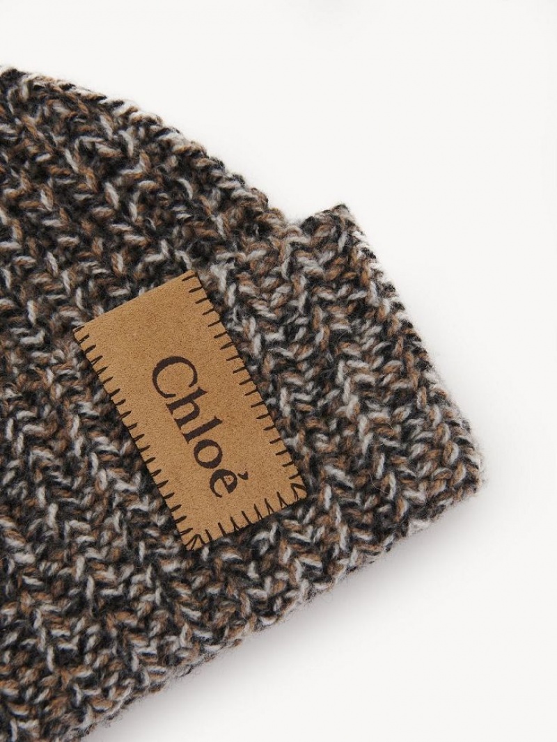 Sombreros Chloe Fornido De Punto Beanie Blancos | CHE-SR14485