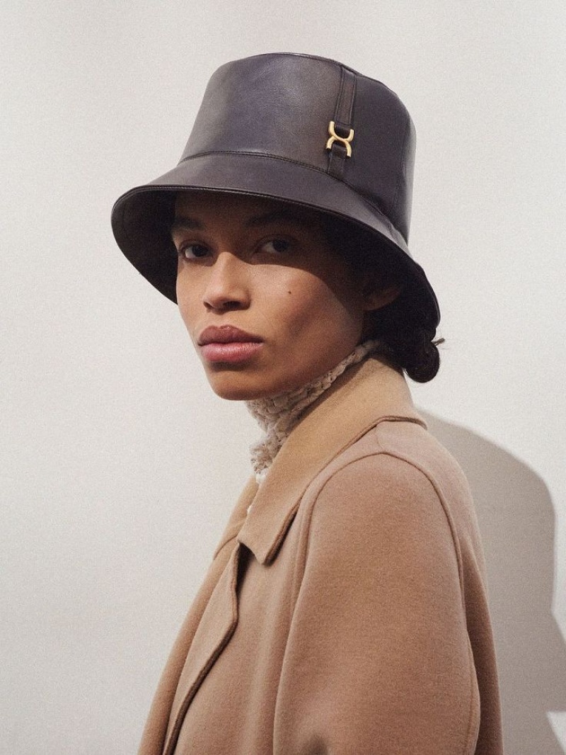 Sombreros Chloe Marcie Bucket Marrom | CHE-SR14468