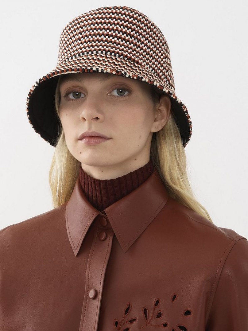 Sombreros Chloe Meril Bob Rojos Marrom | CHE-SR14495