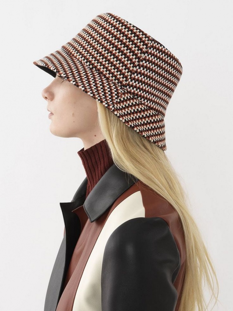 Sombreros Chloe Meril Bob Rojos Marrom | CHE-SR14495