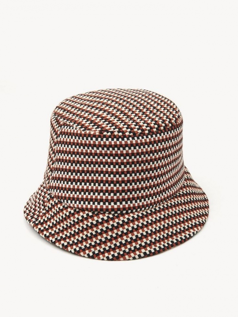 Sombreros Chloe Meril Bob Rojos Marrom | CHE-SR14495