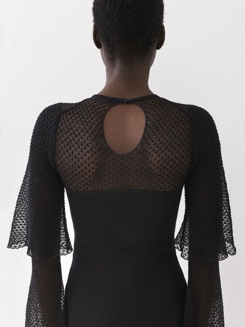 Suéteres Chloe Fitted Negros | CHE-SR13872