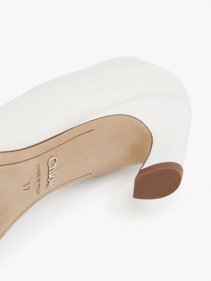Tacones Chloe Oli Heel Blancos | CHE-SR14256