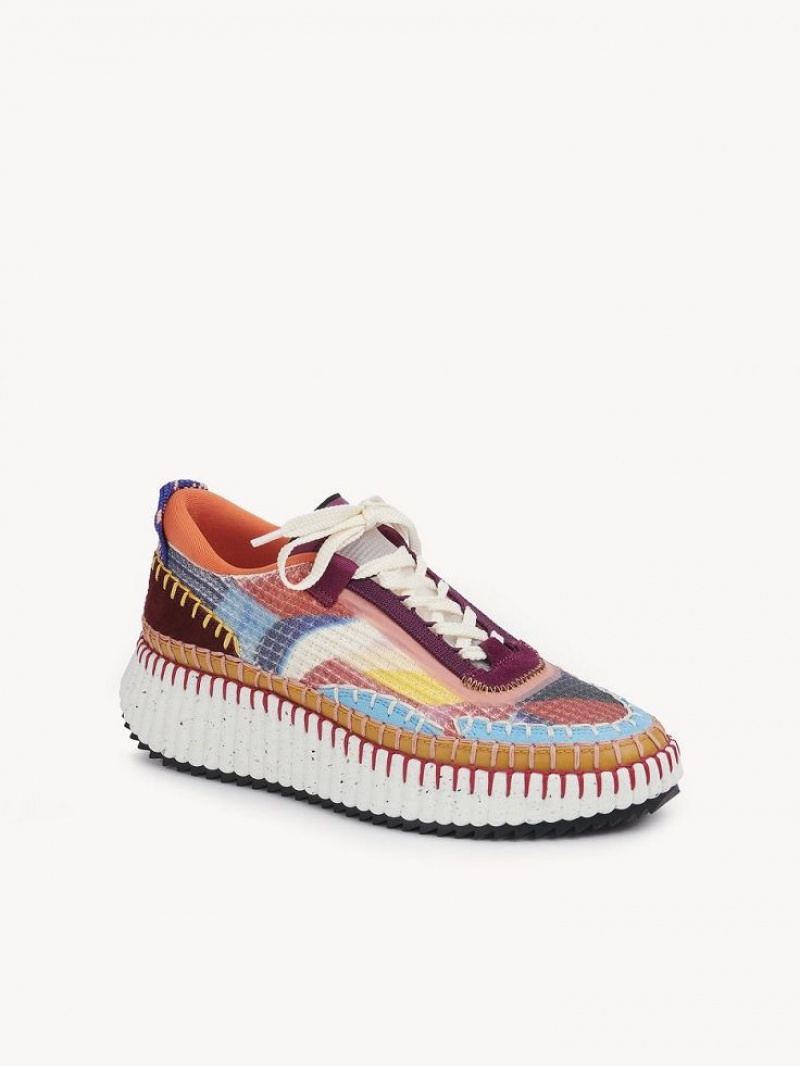 Tenis Chloe Caroline Denervaud For Nama Multicolor Rojos | CHE-SR14194