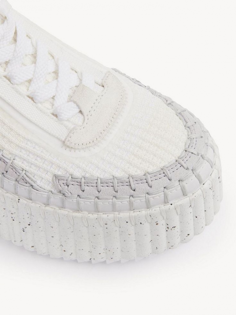Tenis Chloe Nama Wedge Blancos | CHE-SR14188