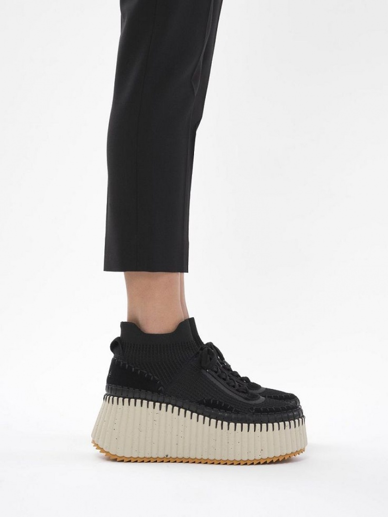 Tenis Chloe Nama Wedge Negros | CHE-SR14186