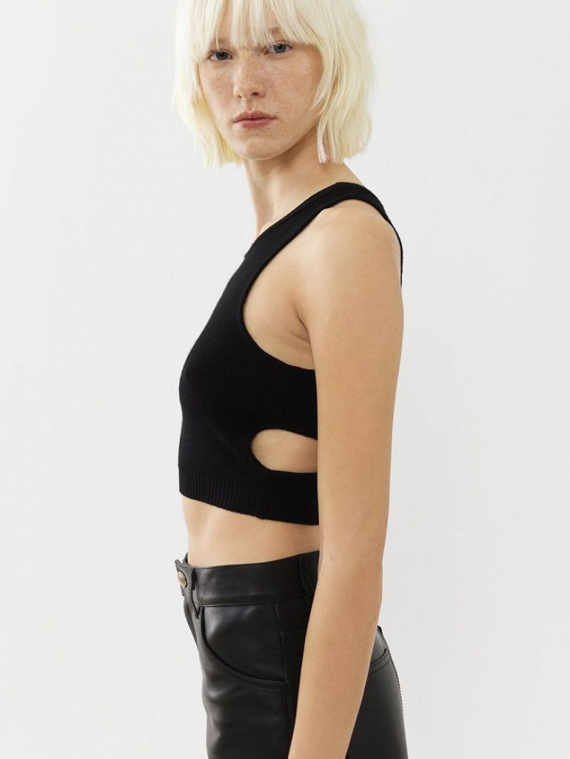 Tops Chloe Cropped Negros | CHE-SR13882