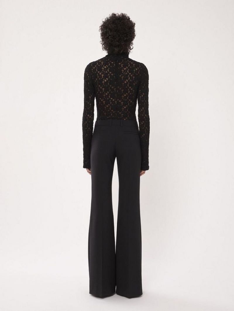 Tops Chloe Fitted Turtleneck Negros | CHE-SR13911