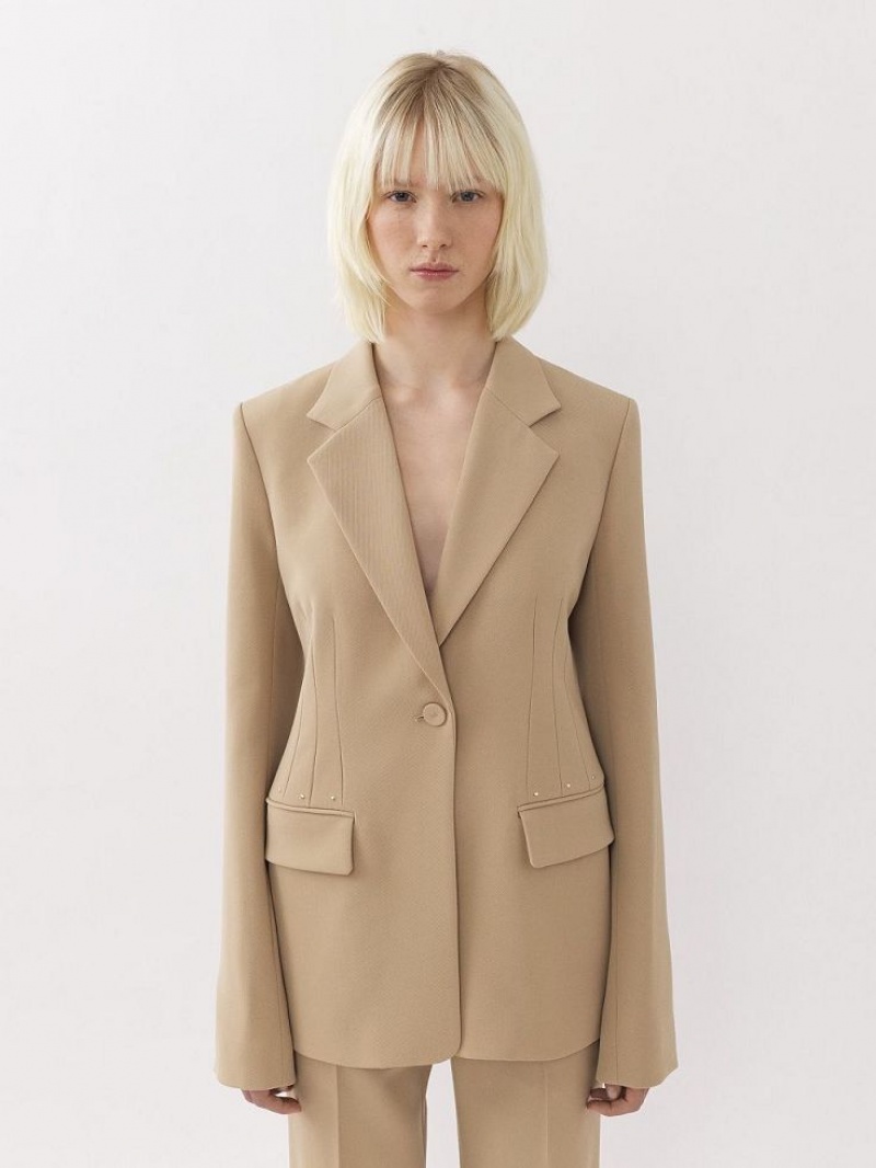 Traje Chloe Bell-shaped Beige | CHE-SR14064