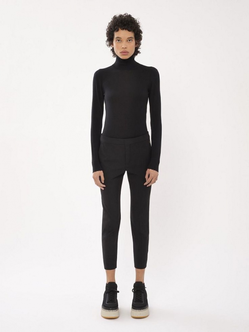 Traje Chloe Cropped Cigarette Negros | CHE-SR14034