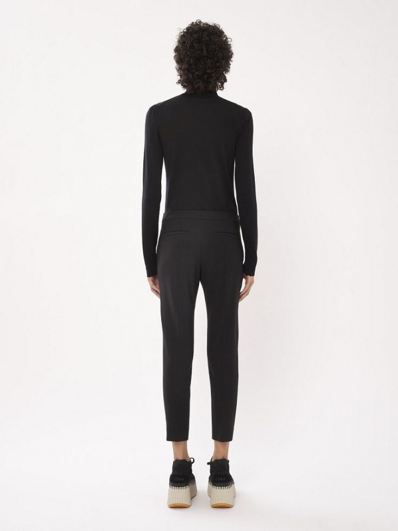 Traje Chloe Cropped Cigarette Negros | CHE-SR14034