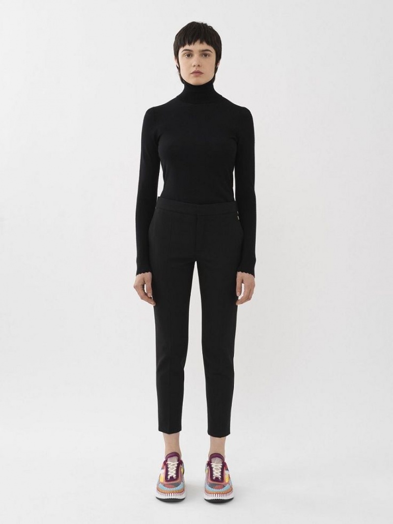 Traje Chloe Cropped Cigarette Negros | CHE-SR14048