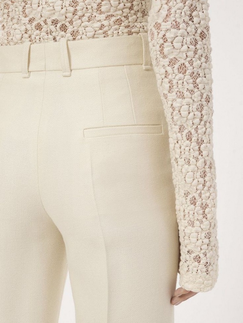 Traje Chloe High-waisted Flare Blancos | CHE-SR14038