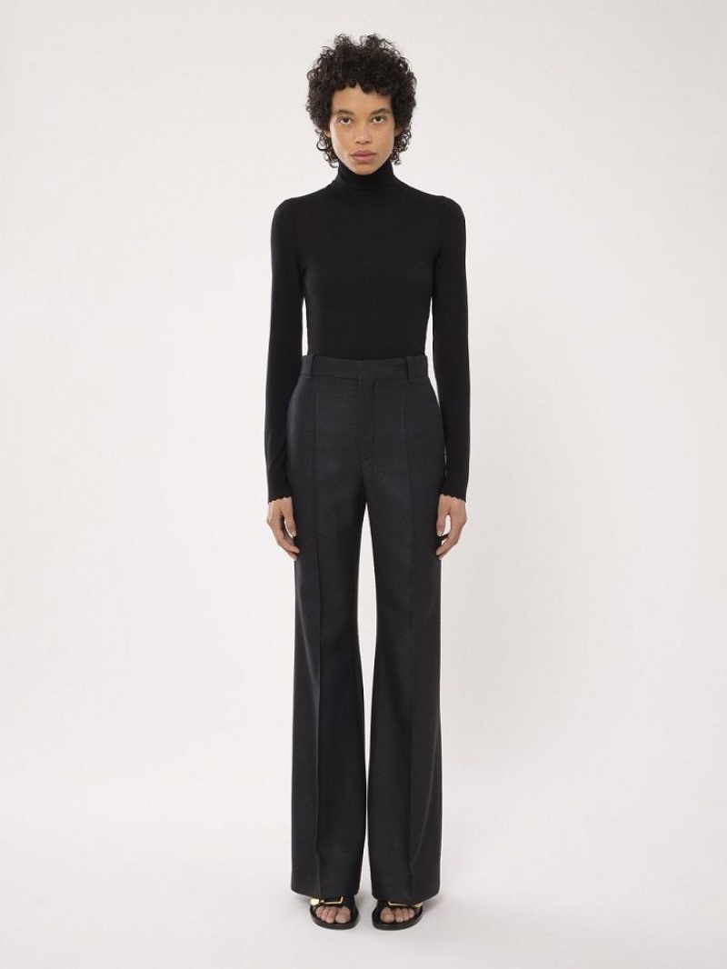 Traje Chloe High-waisted Flare Negros | CHE-SR14039