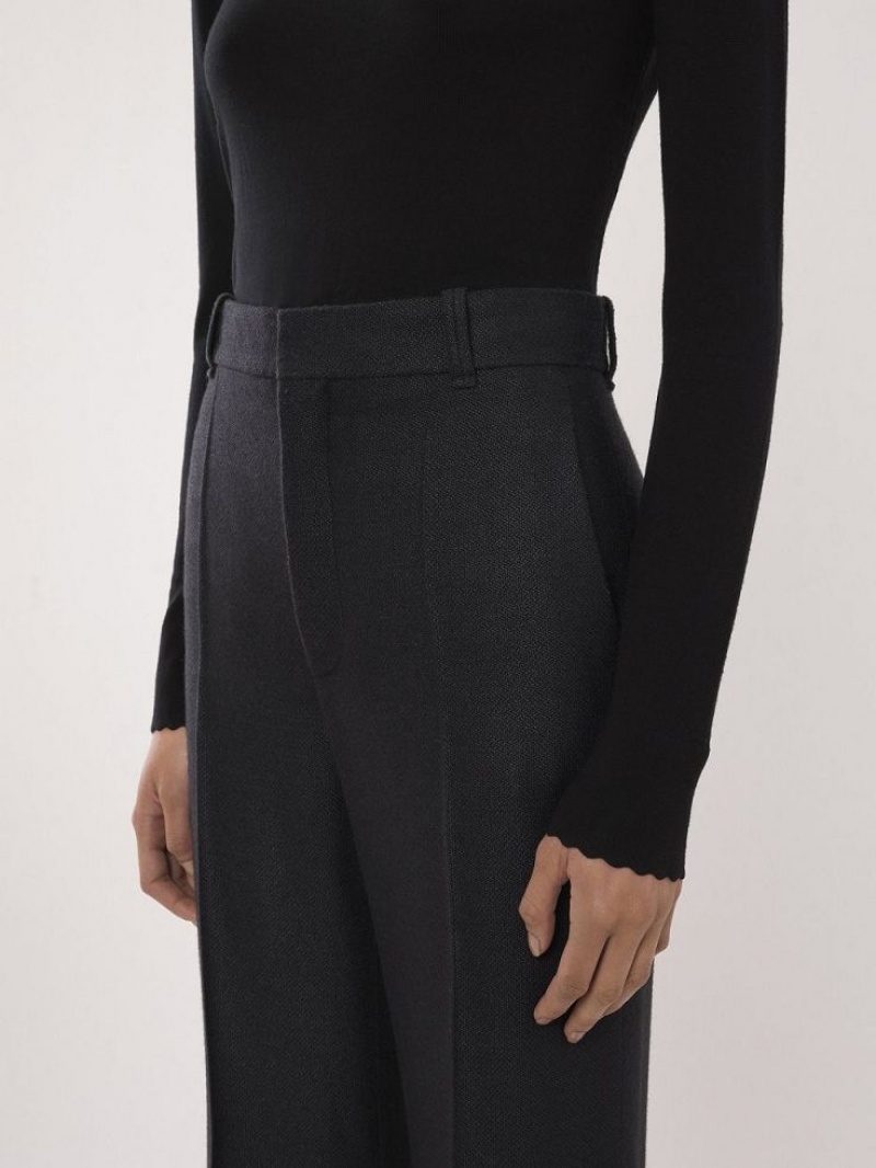 Traje Chloe High-waisted Flare Negros | CHE-SR14039