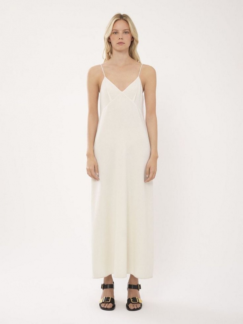 Vestido Chloe Ankle-length Sin Manga Blancos | CHE-SR13855